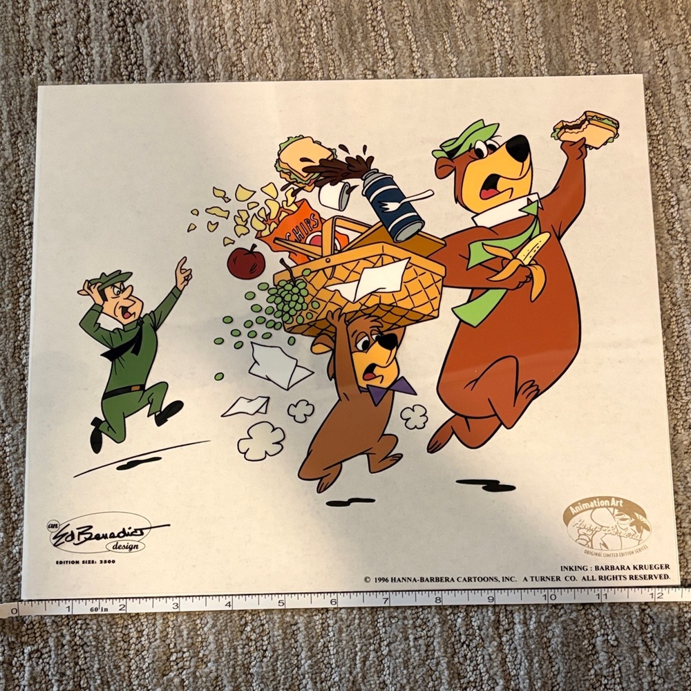 Hanna-Barbera Yogi Bear Animation Artist Cel